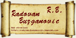 Radovan Buzganović vizit kartica